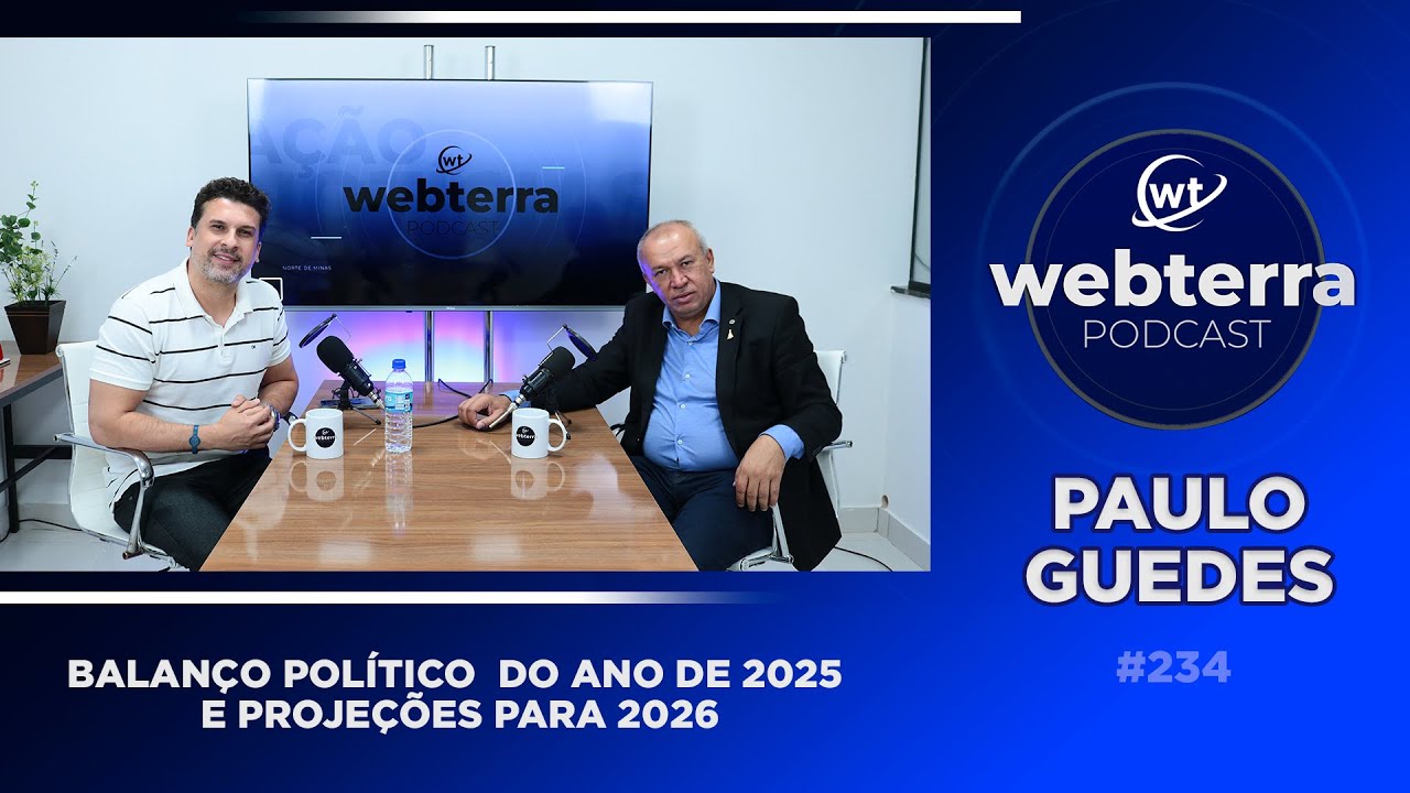 No 234º episódio do WebTerra Podcast, deputado federal Paulo Guedes(PT) faz balanço político de 2025