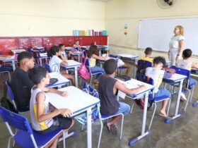 Alunos da rede municipal de Montes Claros. Foto: Secretaria de Educação/Divulgação