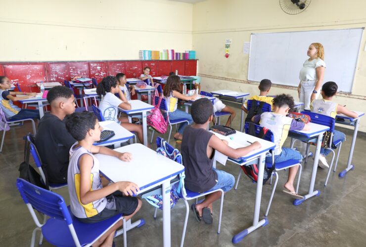Alunos da rede municipal de Montes Claros. Foto: Secretaria de Educação/Divulgação