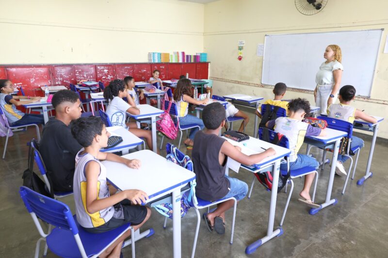 Alunos da rede municipal de Montes Claros. Foto: Secretaria de Educação/Divulgação
