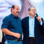 Guilherme Guimarães recebe apoio de Humberto Souto para candidatura à Prefeitura de Montes Claros. Foto: Divulgação/Redes Sociais