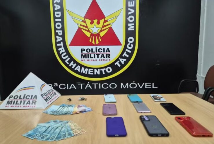Seis suspeitos foram presos, em Montes Claros - Foto: Polícia Militar/Divulgação