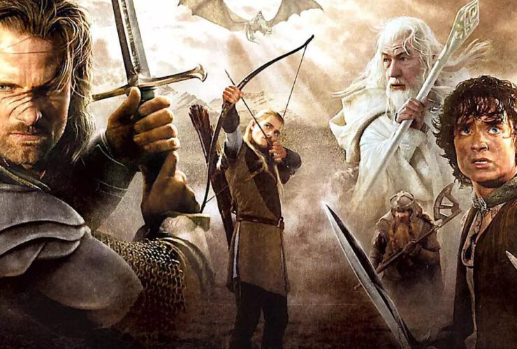 Personagens da trilogia do Senhor dos Anéis.