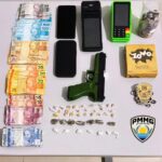 Material apreendido pela Polícia.