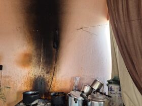 Panela esquecida no fogão provocou incêndio