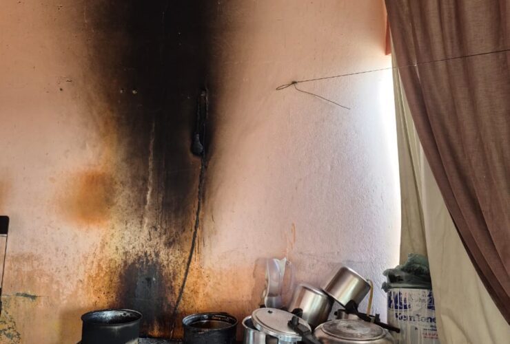 Panela esquecida no fogão provocou incêndio