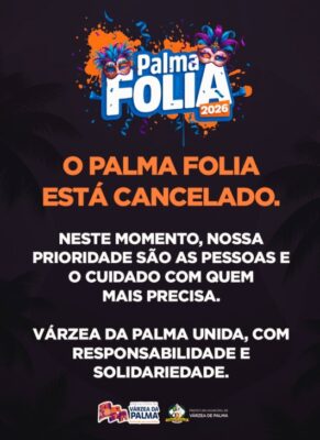 Prefeitura Municipal emitiu nota avisando sobre o cancelamento do carnaval