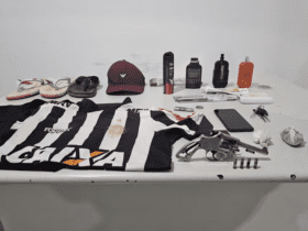 Material apreendido durante operação policial