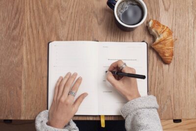 Caderno aberto