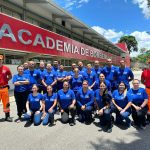 Instrutores de brigadistas se formando.