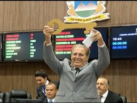 Zé Vicente quando foi empossado - Foto: Reprodução Mídias digitais / g1 / Divulgação
