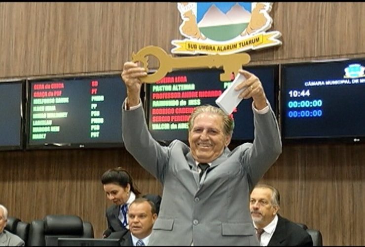 Zé Vicente quando foi empossado - Foto: Reprodução Mídias digitais / g1 / Divulgação