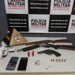 Armas e munições apreendidas