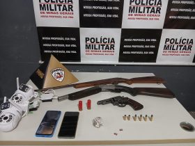 Armas e munições apreendidas