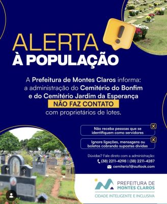 Comunicado da Prefeitura de Montes Claros