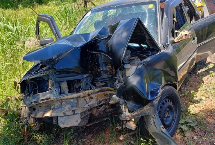 Carro envolvido no acidente