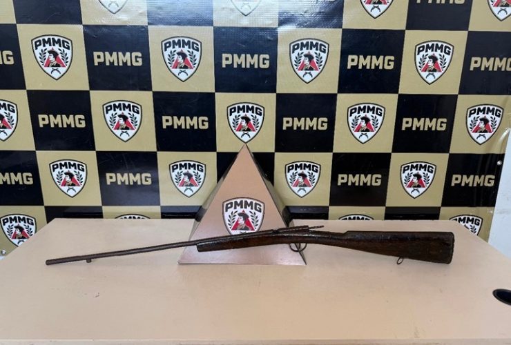 Arma apreendida pela PM