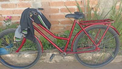 Bicicleta usada no crime - Foto: PMMG/Divulgação