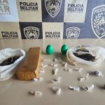 Material apreendido pela PM