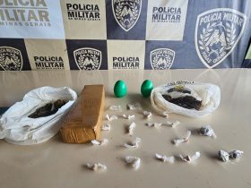 Material apreendido pela PM