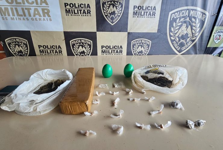 Material apreendido pela PM