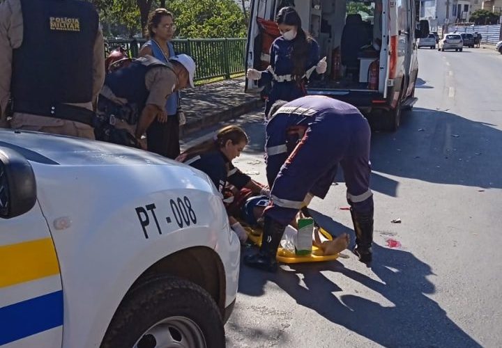 Motociclista fica ferido em acidente na Av. José Correia Machado - Foto: MCTrans/Divulgação