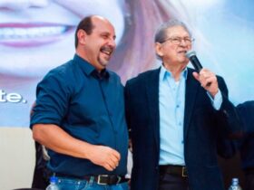Guilherme Guimarães recebe apoio de Humberto Souto para candidatura à Prefeitura de Montes Claros. Foto: Divulgação/Redes Sociais