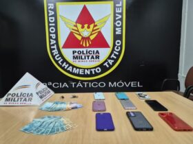 Seis suspeitos foram presos, em Montes Claros - Foto: Polícia Militar/Divulgação