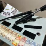 Materiais apreendidos durante a ocorrência - Foto: Polícia Militar/Divulgação