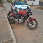 Moto foi recuperada pela PM - Foto: Divulgação/Polícia Militar