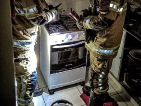 Bombeiros atenderam ocorrência no Centro da cidade - Foto: CBMMG