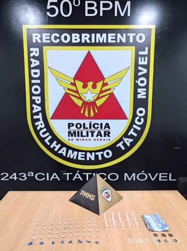 Apreensão de drogas pela Polícia Militar