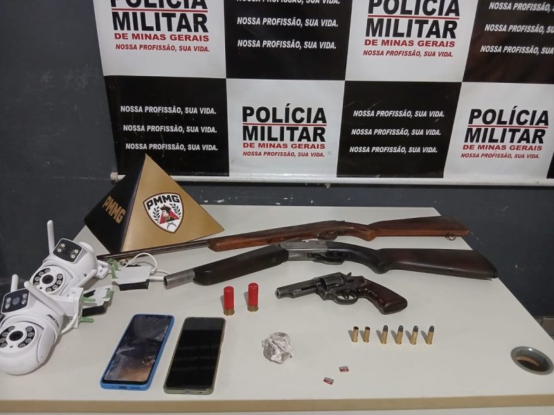 Armas e munições apreendidas