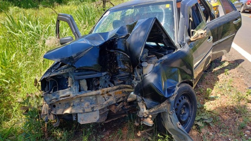 Carro envolvido no acidente