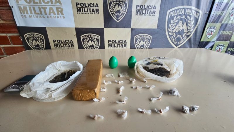 Material apreendido pela PM