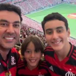 Thales com os filhos, Benício e Miguel - Foto: Divulgação/Redes Sociais