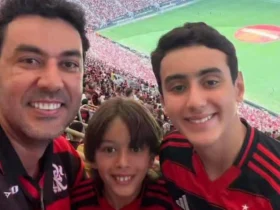 Thales com os filhos, Benício e Miguel - Foto: Divulgação/Redes Sociais